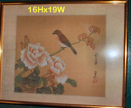Asian framed print